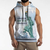 I Prefer My Ice Crushed Sleeveless Hoodie Retro Style
