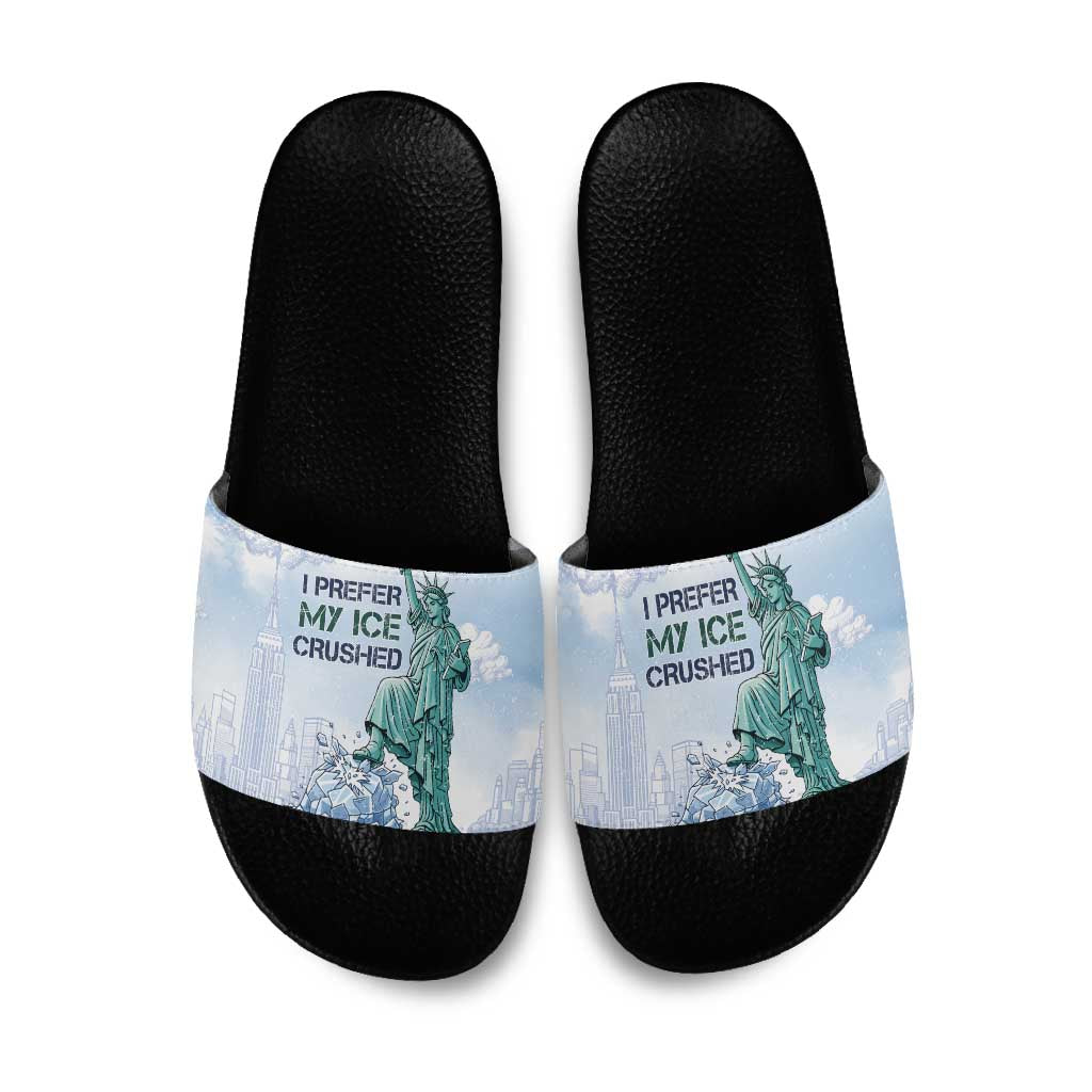 I Prefer My Ice Crushed Slide Sandals Retro Style