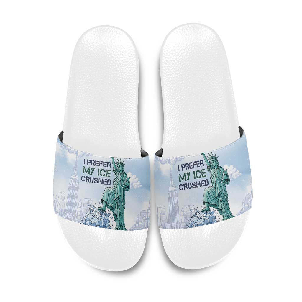 I Prefer My Ice Crushed Slide Sandals Retro Style