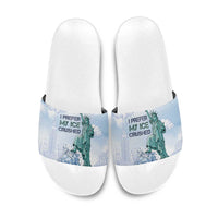 I Prefer My Ice Crushed Slide Sandals Retro Style