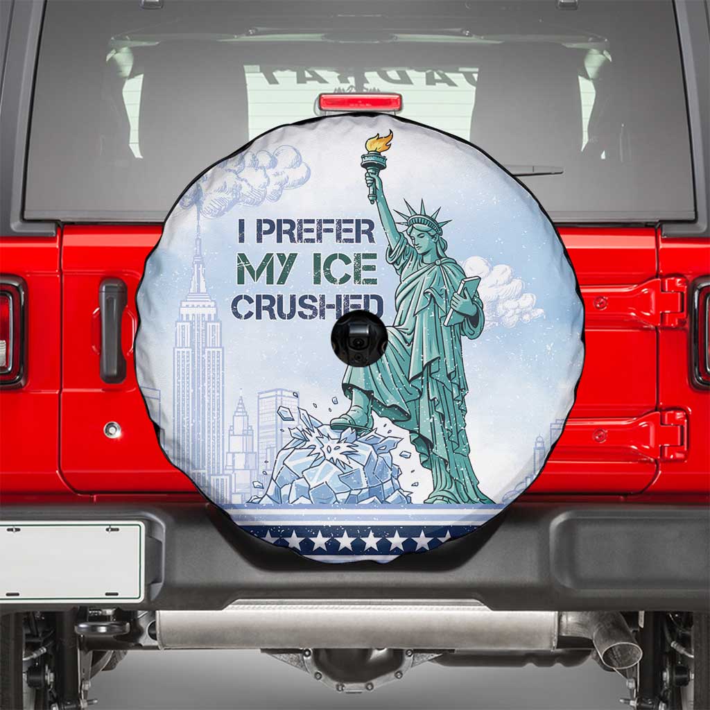 I Prefer My Ice Crushed Spare Tire Cover Retro Style