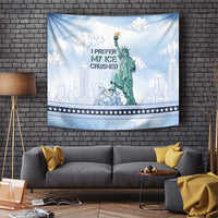 I Prefer My Ice Crushed Tapestry Retro Style