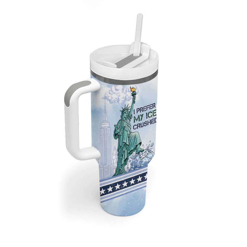 I Prefer My Ice Crushed Tumbler With Handle Retro Style