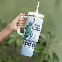 I Prefer My Ice Crushed Tumbler With Handle Retro Style