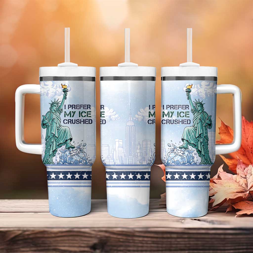 I Prefer My Ice Crushed Tumbler With Handle Retro Style