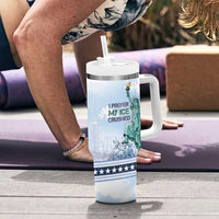I Prefer My Ice Crushed Tumbler With Handle Retro Style