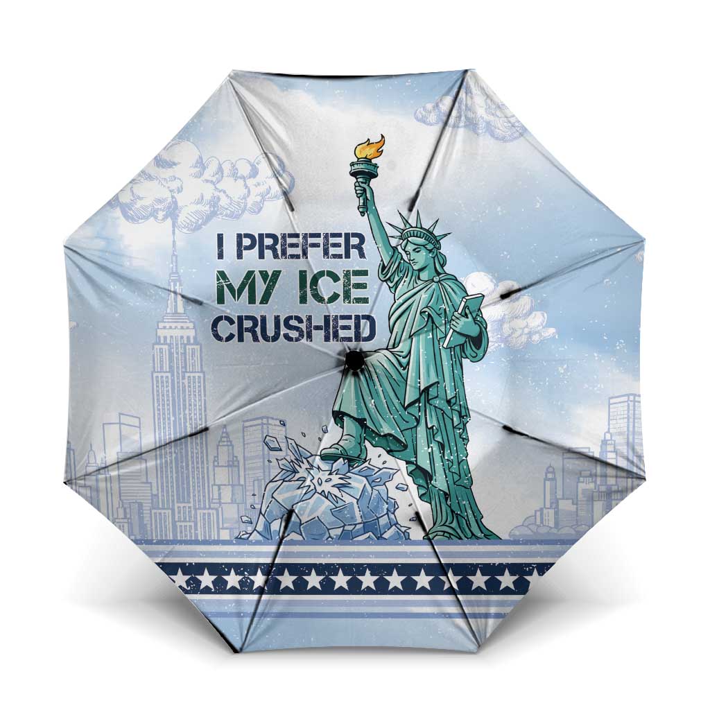 I Prefer My Ice Crushed Umbrella Retro Style