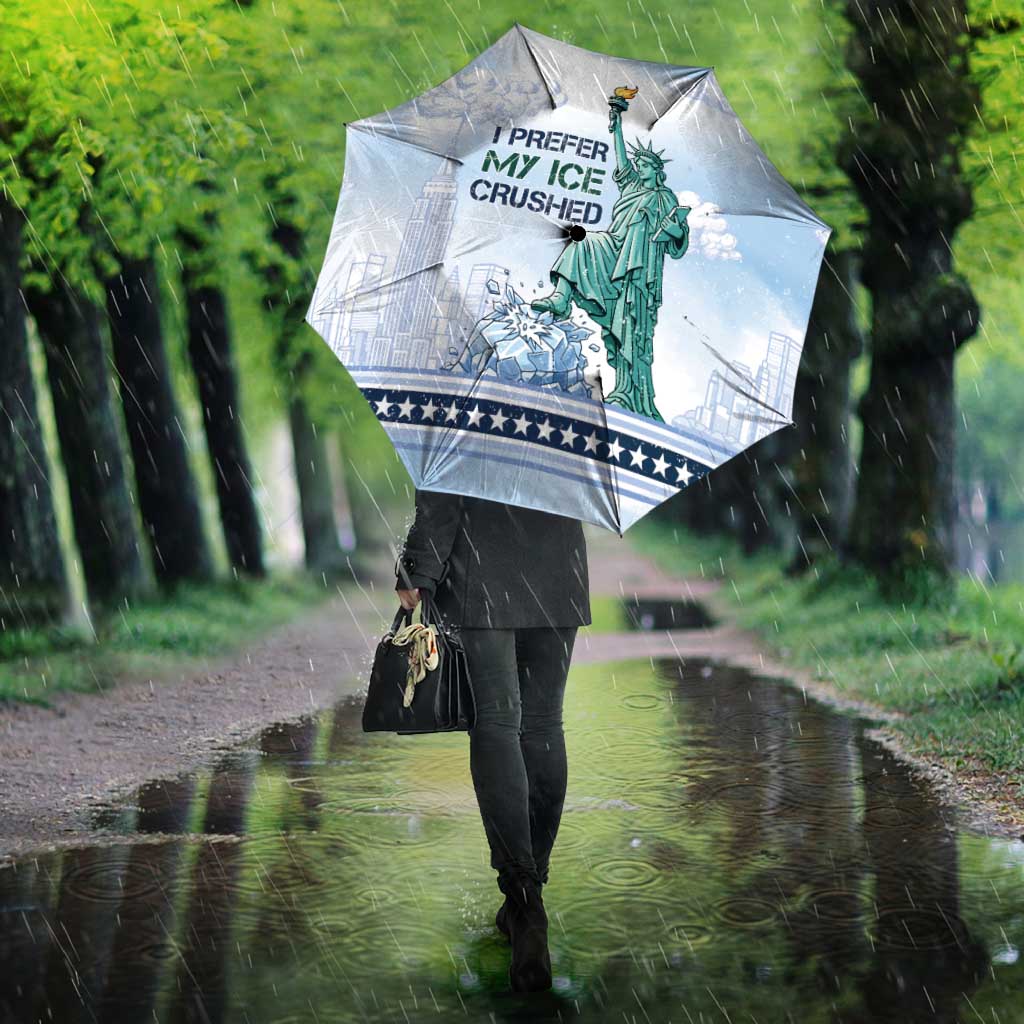 I Prefer My Ice Crushed Umbrella Retro Style