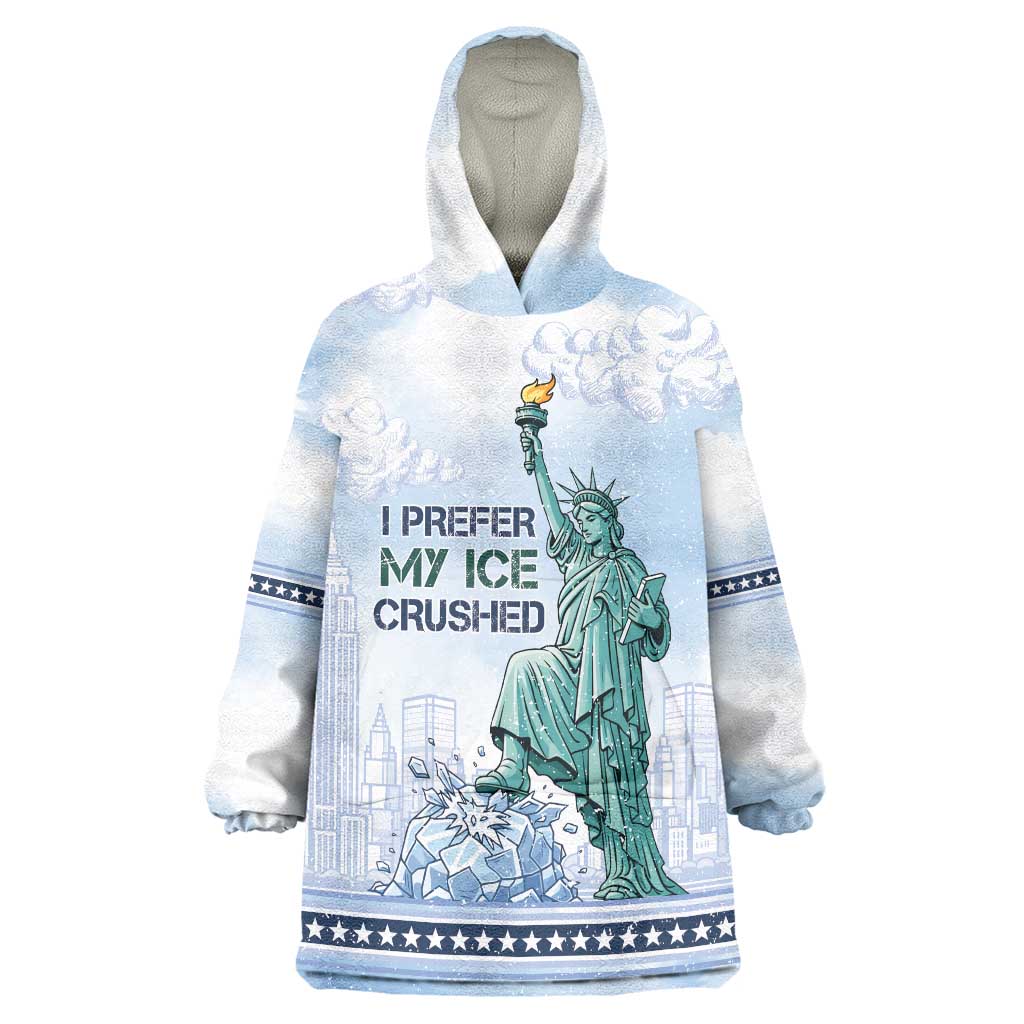 I Prefer My Ice Crushed Wearable Blanket Hoodie Retro Style