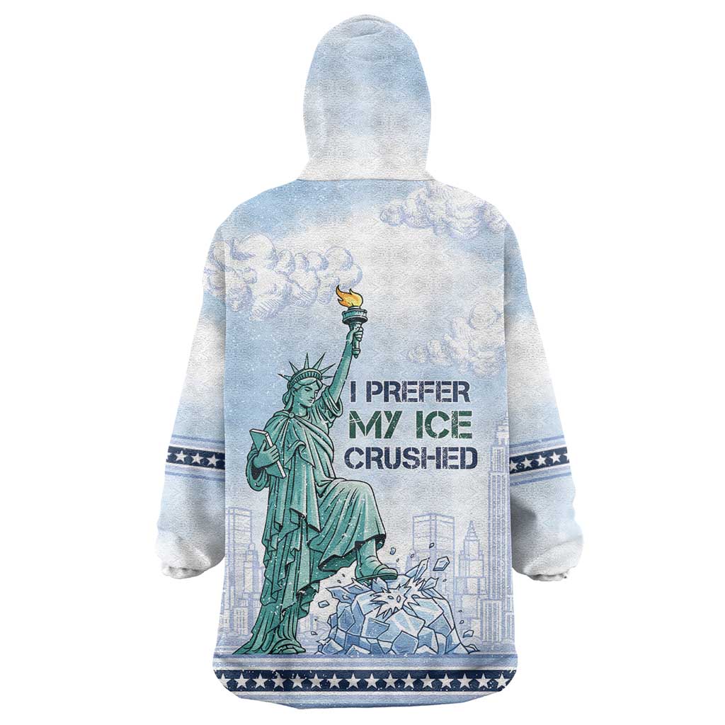 I Prefer My Ice Crushed Wearable Blanket Hoodie Retro Style