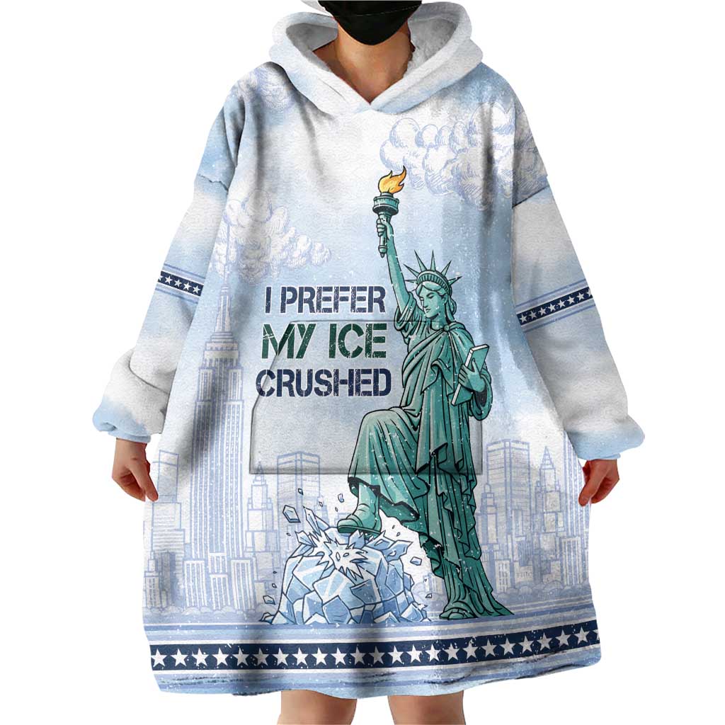 I Prefer My Ice Crushed Wearable Blanket Hoodie Retro Style