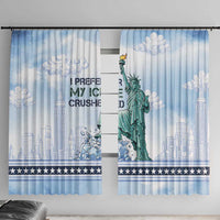 I Prefer My Ice Crushed Window Curtain Retro Style
