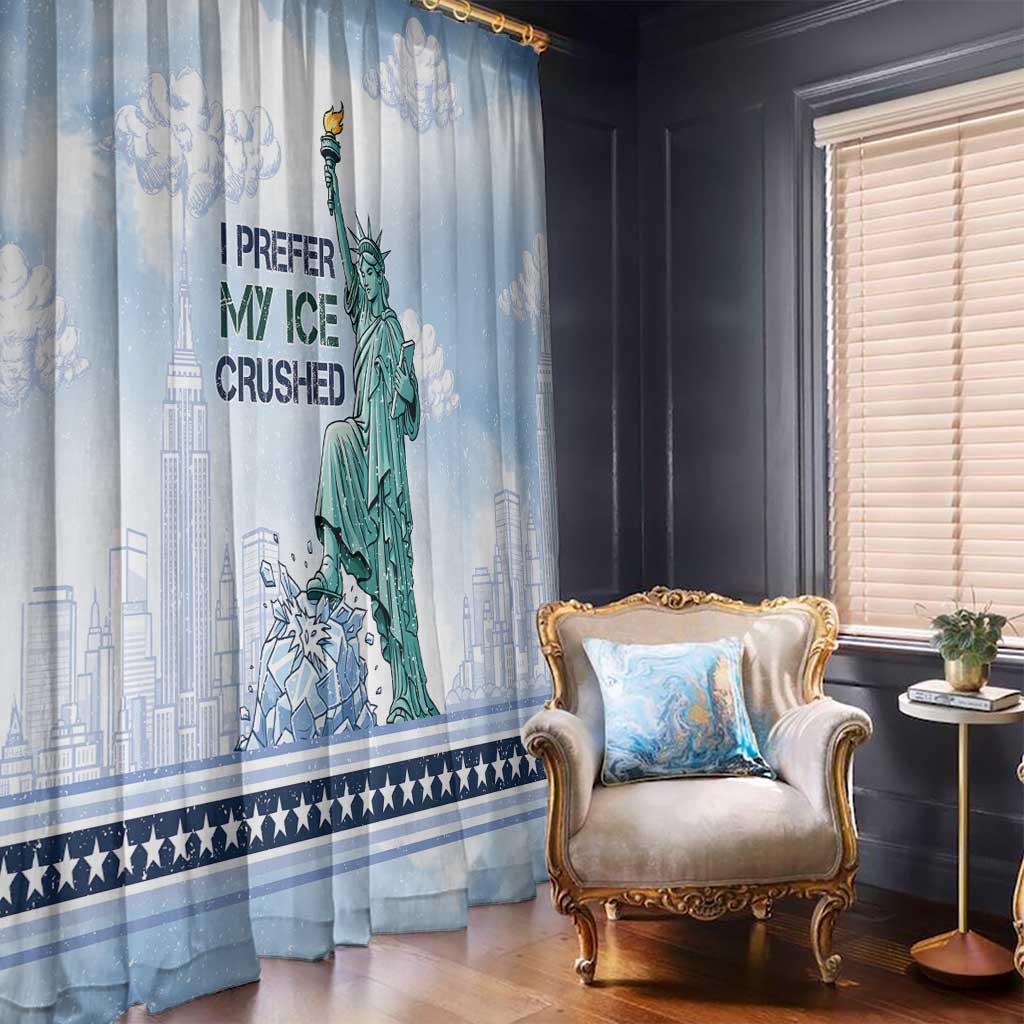 I Prefer My Ice Crushed Window Curtain Retro Style
