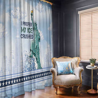 I Prefer My Ice Crushed Window Curtain Retro Style