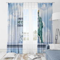 I Prefer My Ice Crushed Window Curtain Retro Style