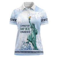 I Prefer My Ice Crushed Women Polo Shirt Retro Style