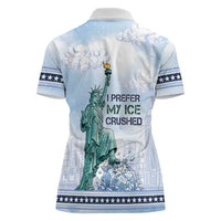 I Prefer My Ice Crushed Women Polo Shirt Retro Style