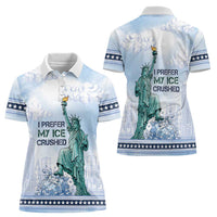 I Prefer My Ice Crushed Women Polo Shirt Retro Style