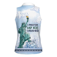 I Prefer My Ice Crushed Women Sleeveless Polo Shirt Retro Style