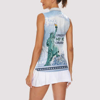I Prefer My Ice Crushed Women Sleeveless Polo Shirt Retro Style