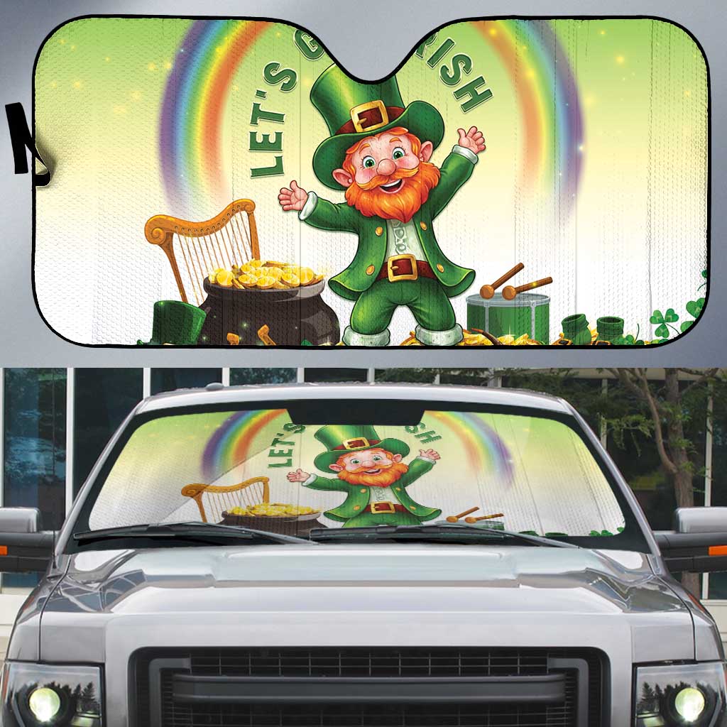 Ireland St Patricks Day Auto Sun Shade Lets Get Irish