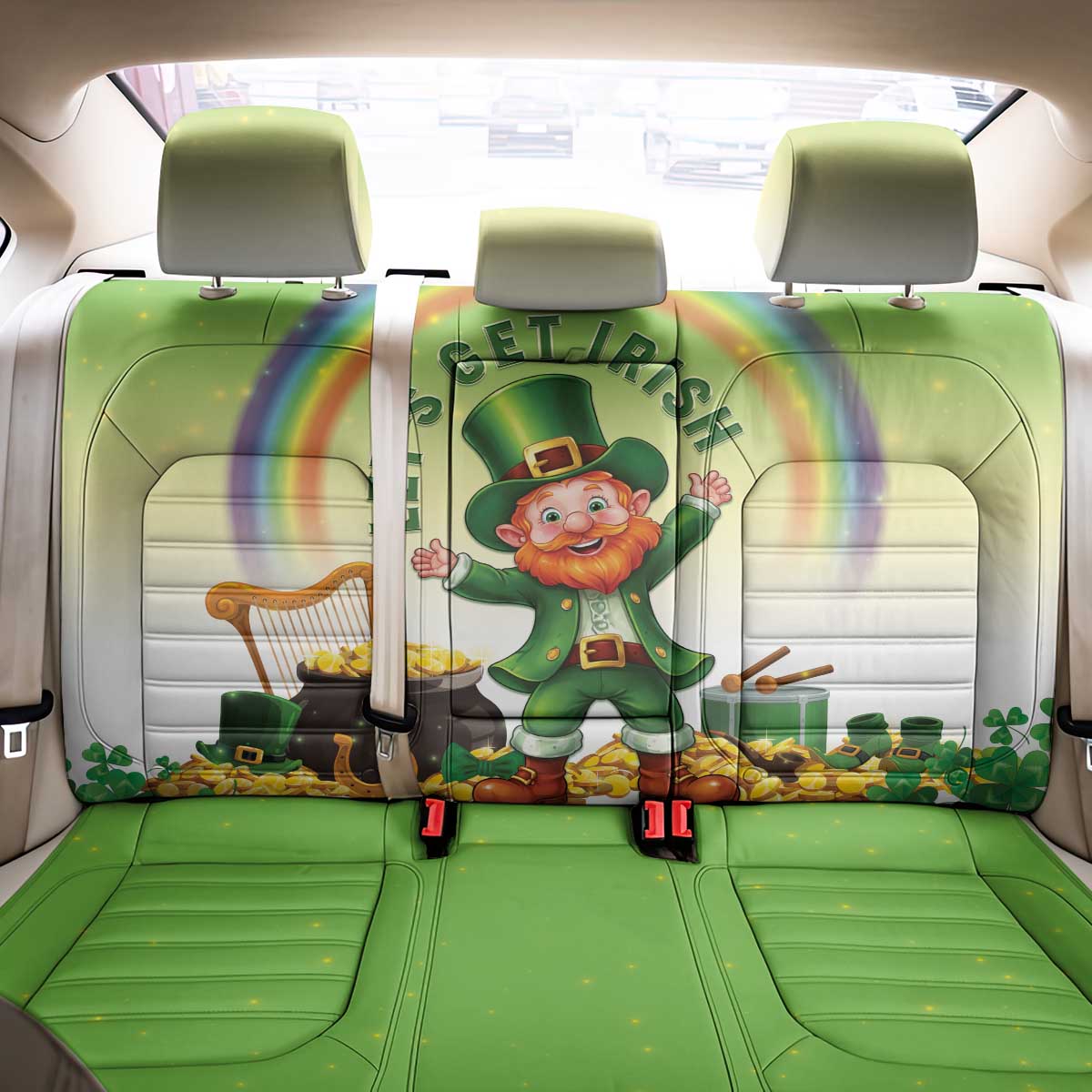 Ireland St Patricks Day Back Car Seat Cover Lets Get Irish