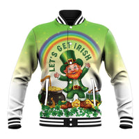 Ireland St Patricks Day Baseball Jacket Lets Get Irish