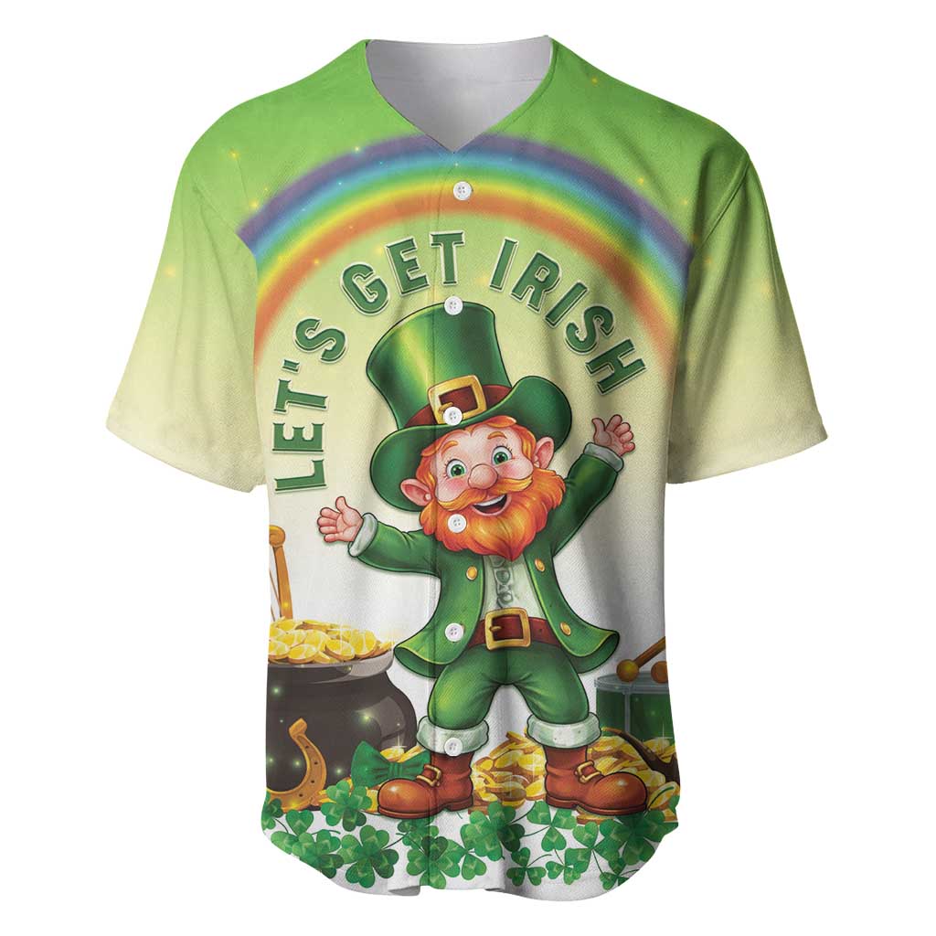 Ireland St Patricks Day Baseball Jersey Lets Get Irish