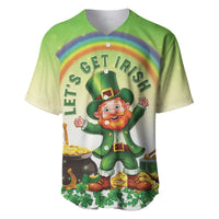 Ireland St Patricks Day Baseball Jersey Lets Get Irish