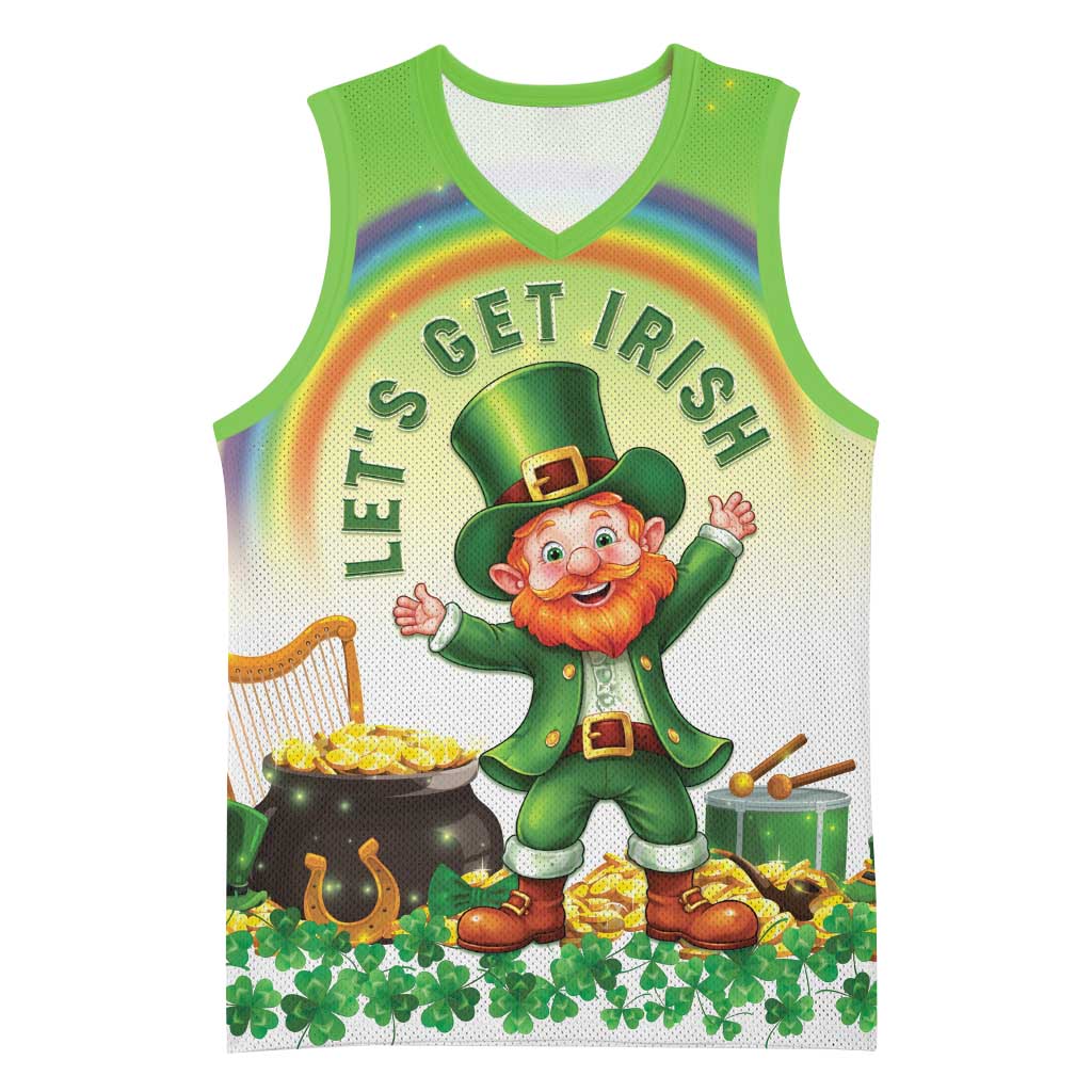 Ireland St Patricks Day Basketball Jersey Lets Get Irish