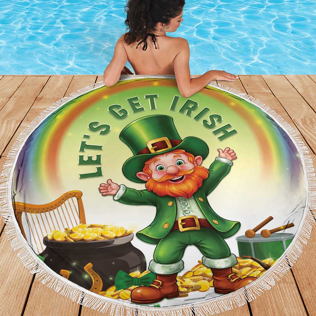 Ireland St Patricks Day Beach Blanket Lets Get Irish