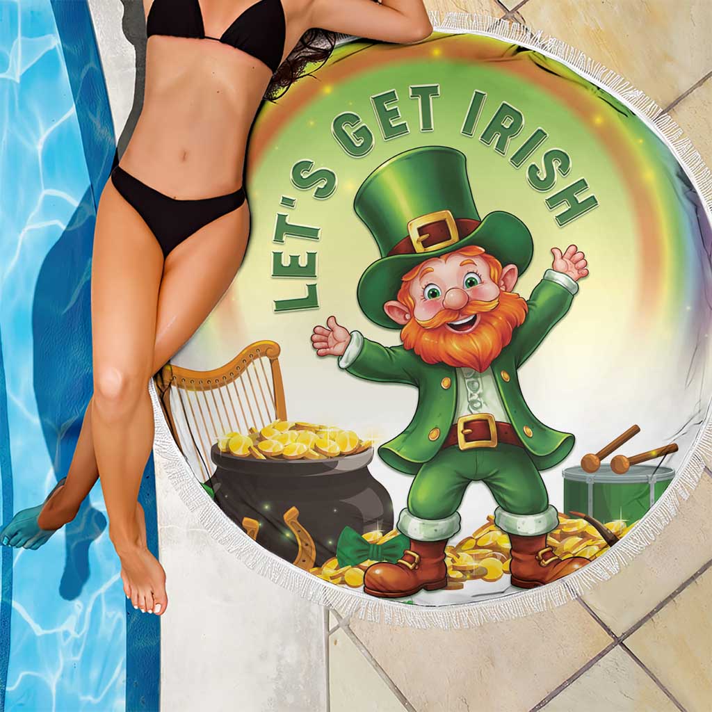 Ireland St Patricks Day Beach Blanket Lets Get Irish
