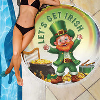 Ireland St Patricks Day Beach Blanket Lets Get Irish