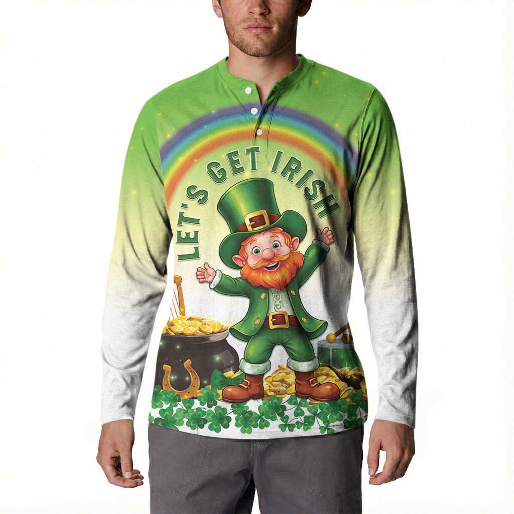 Ireland St Patricks Day Button Sweatshirt Lets Get Irish