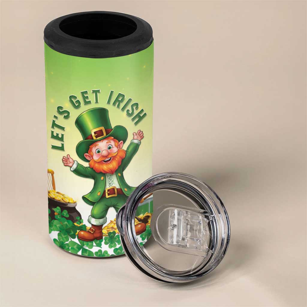 Ireland St Patricks Day 4 in 1 Can Cooler Tumbler Lets Get Irish