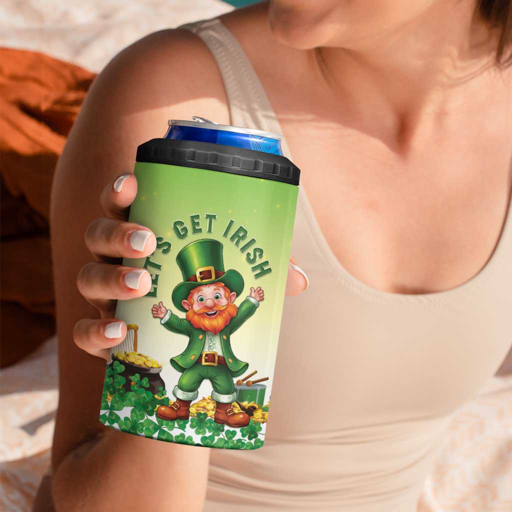 Ireland St Patricks Day 4 in 1 Can Cooler Tumbler Lets Get Irish