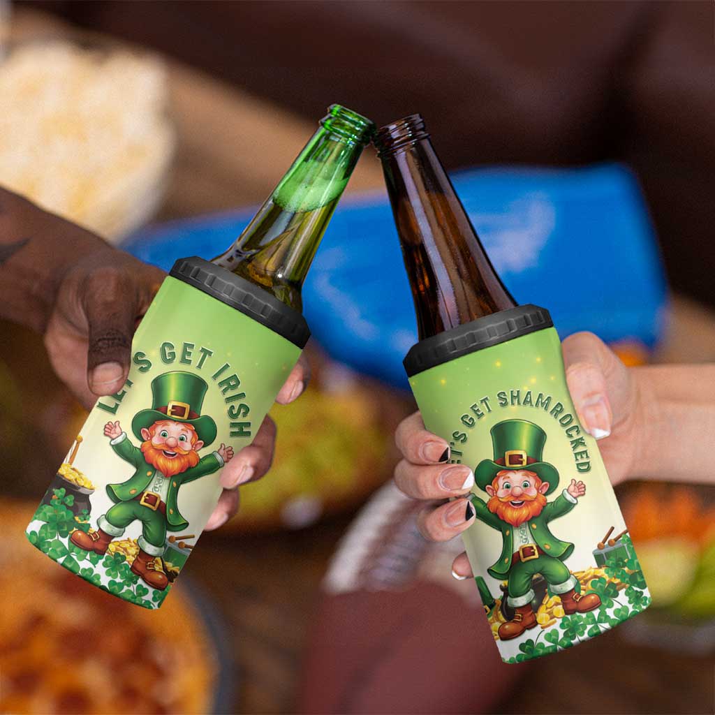 Ireland St Patricks Day 4 in 1 Can Cooler Tumbler Lets Get Irish
