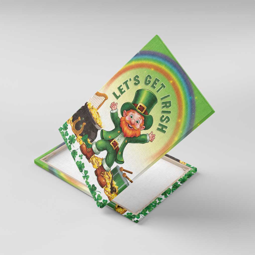 Ireland St Patricks Day Canvas Wall Art Lets Get Irish