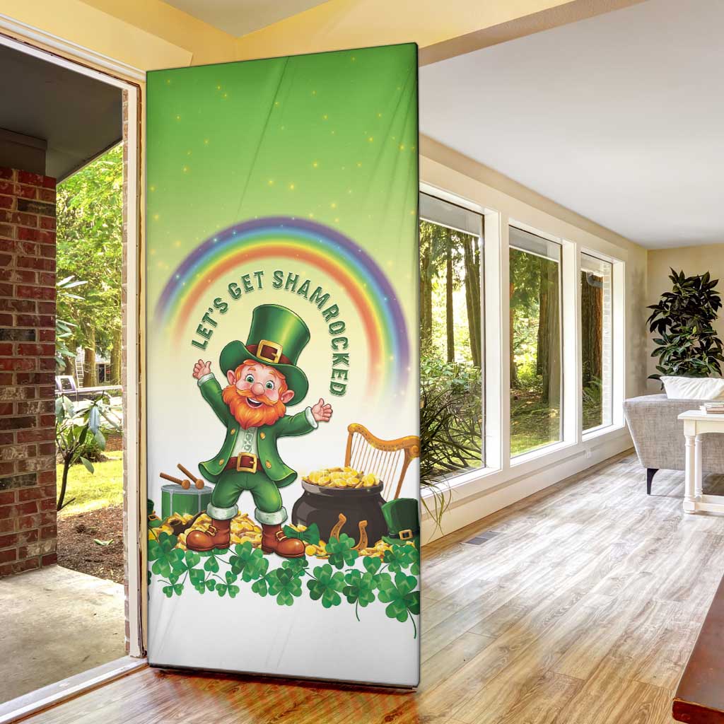 Ireland St Patricks Day Door Cover Lets Get Irish