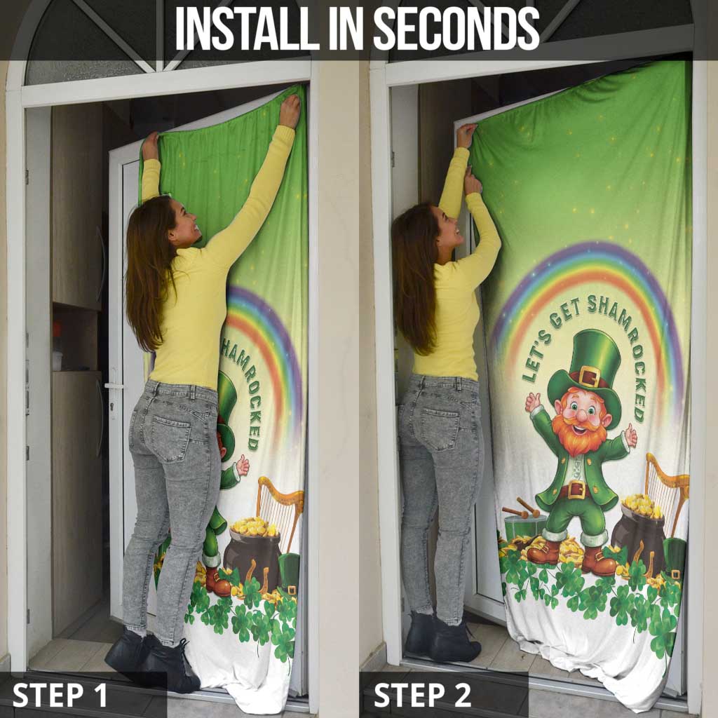 Ireland St Patricks Day Door Cover Lets Get Irish