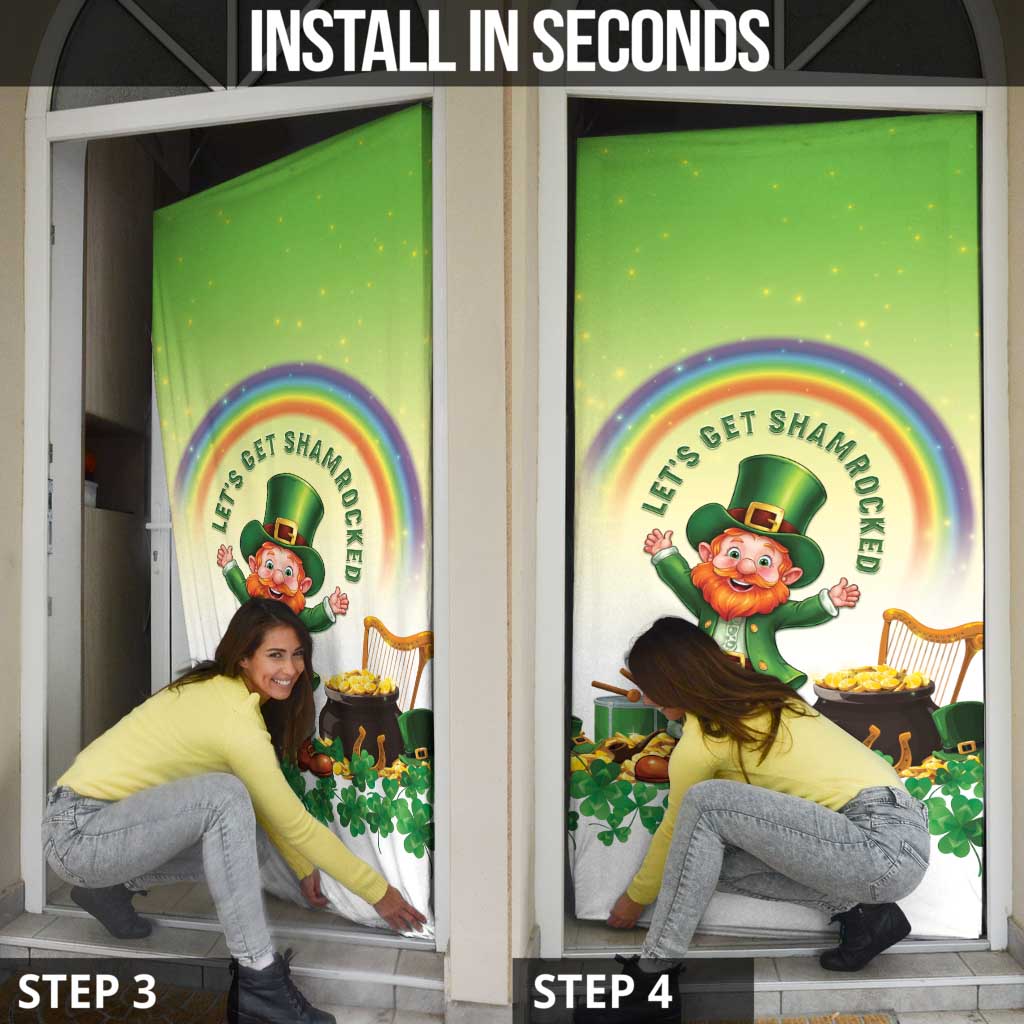 Ireland St Patricks Day Door Cover Lets Get Irish