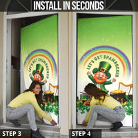 Ireland St Patricks Day Door Cover Lets Get Irish