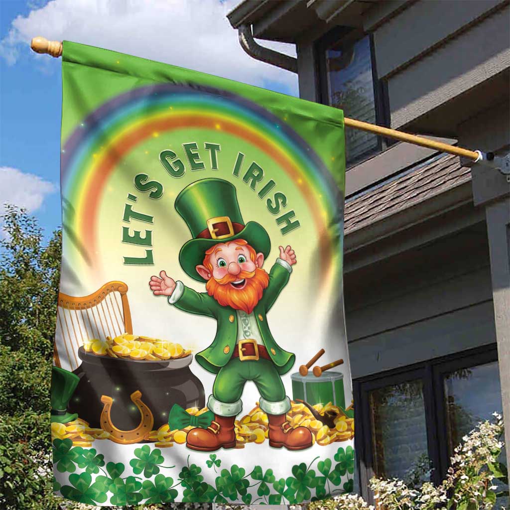 Ireland St Patricks Day Garden Flag Lets Get Irish
