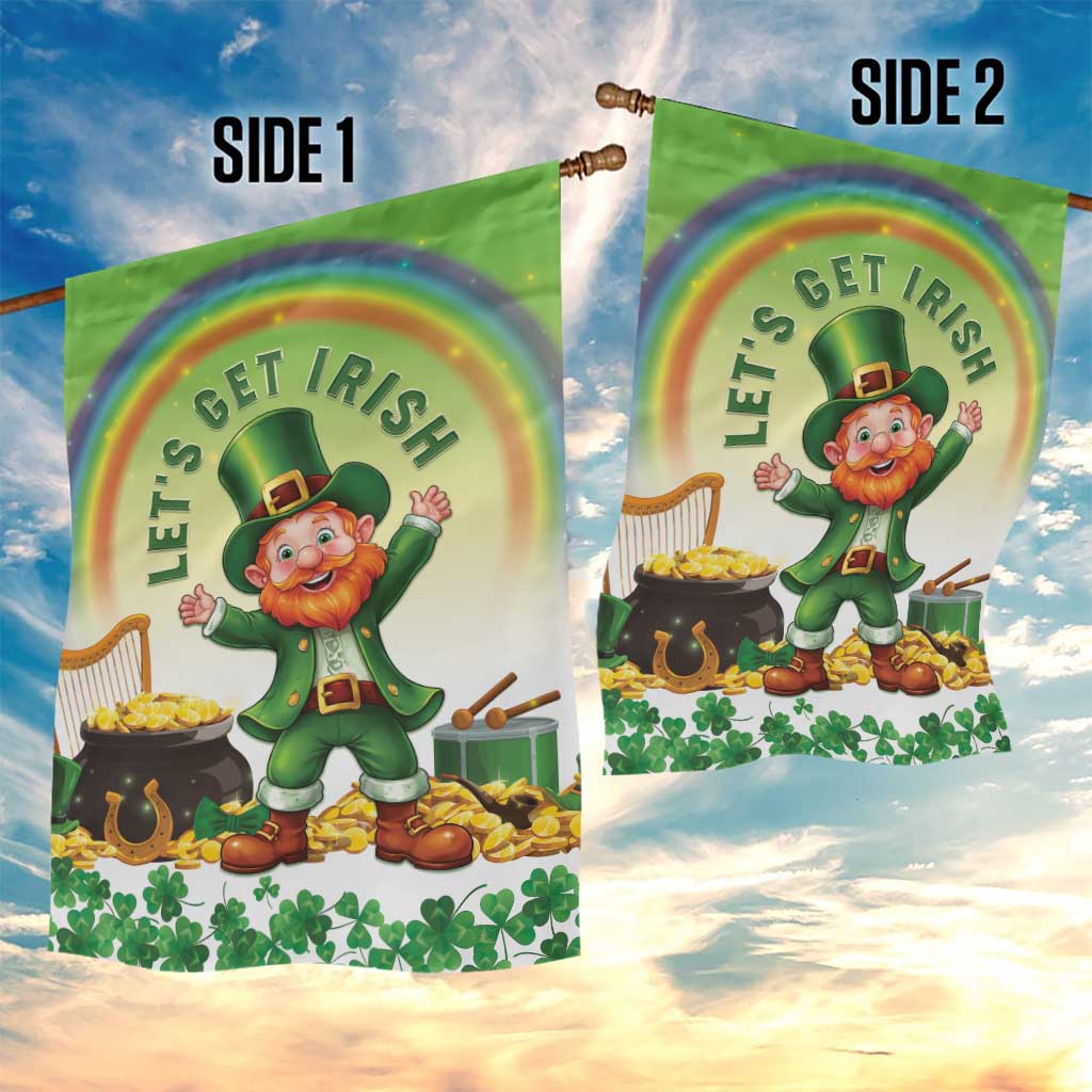 Ireland St Patricks Day Garden Flag Lets Get Irish