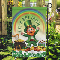 Ireland St Patricks Day Garden Flag Lets Get Irish