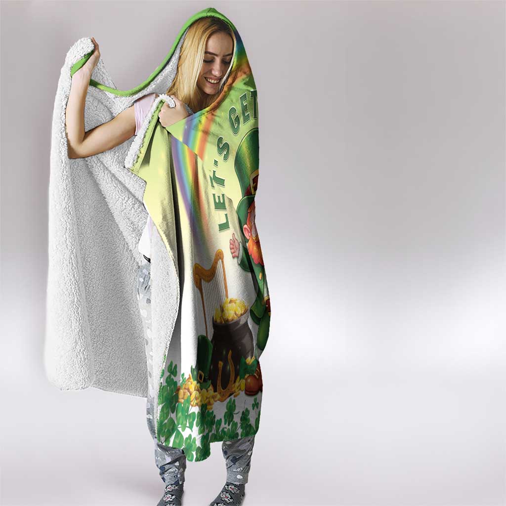 Ireland St Patricks Day Hooded Blanket Lets Get Irish