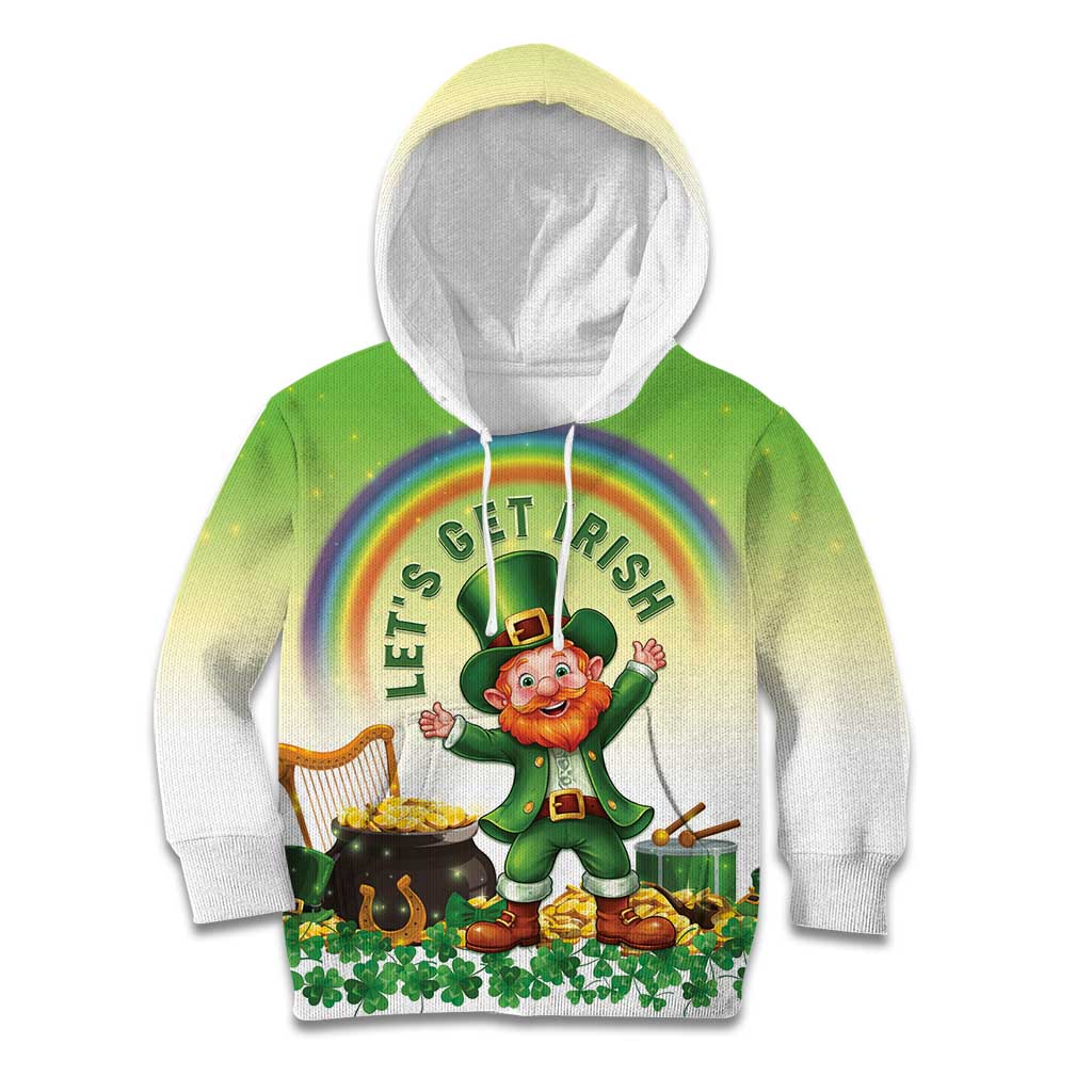Ireland St Patricks Day Kid Hoodie Lets Get Irish