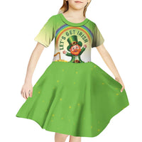 Ireland St Patricks Day Kid Short Sleeve Dress Lets Get Irish