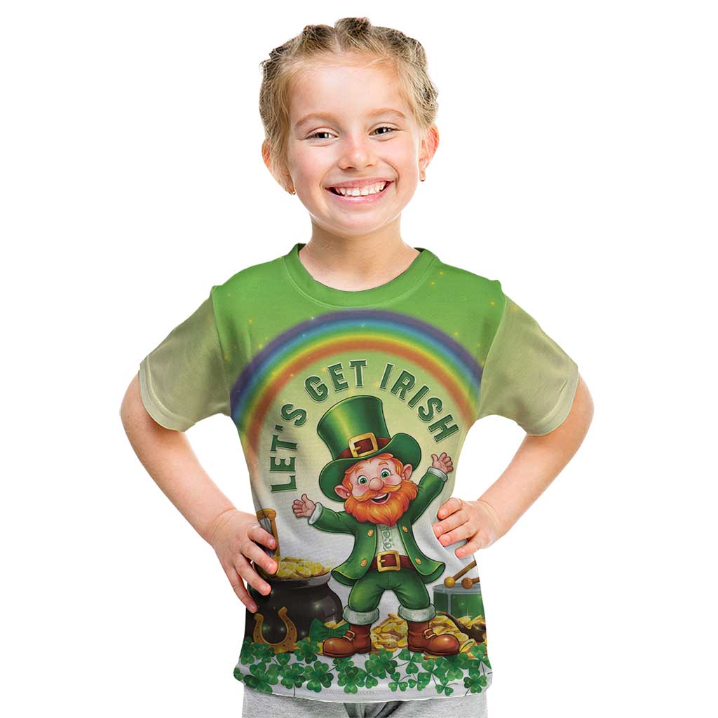 Ireland St Patricks Day Kid T Shirt Lets Get Irish