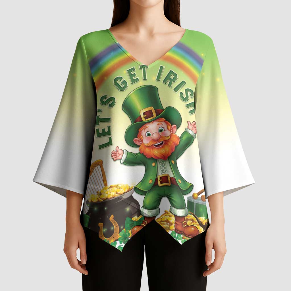 Ireland St Patricks Day Kimono Sleeve Blouse Lets Get Irish